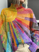 Delfina™ | Bright and Colorful Turtleneck Sweater