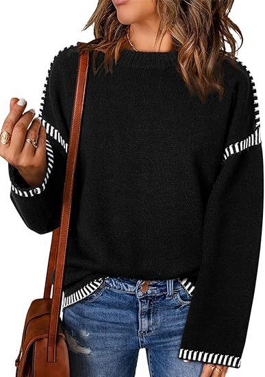 Cozy Round Neck Pullover – Ideal for Fall & Winter!