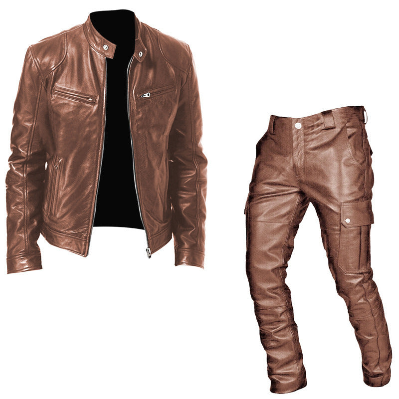 Ethan Leather Jacket & Leather Pants For Men