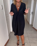 Ruby - Elegant Twisted Dress