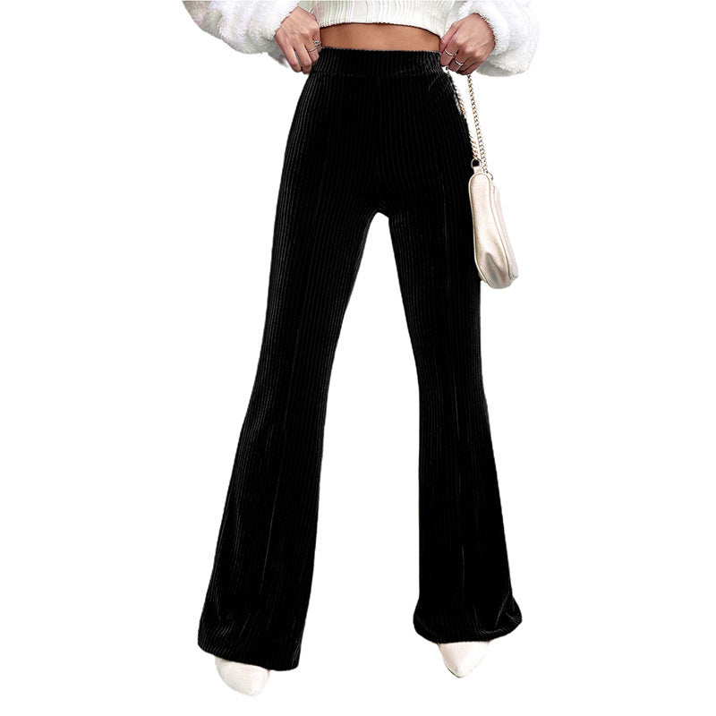 Women's Corduroy Flare Velvet Pant