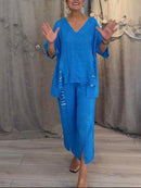 BIANCA | Two-Piece Summer Outfit with Natural Elegance and Floating Comfort