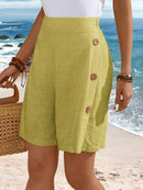 Fenella – Comfortable Short with Buttons