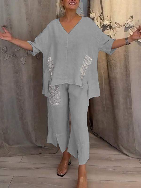 BIANCA | Two-Piece Summer Outfit with Natural Elegance and Floating Comfort