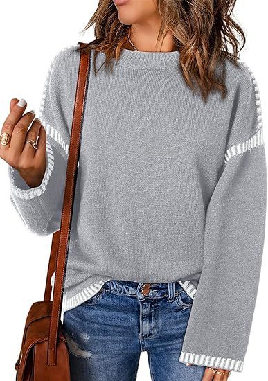 Cozy Round Neck Pullover – Ideal for Fall & Winter!