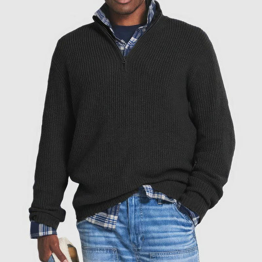 Finn Knitted Sweater With Zipper For Men