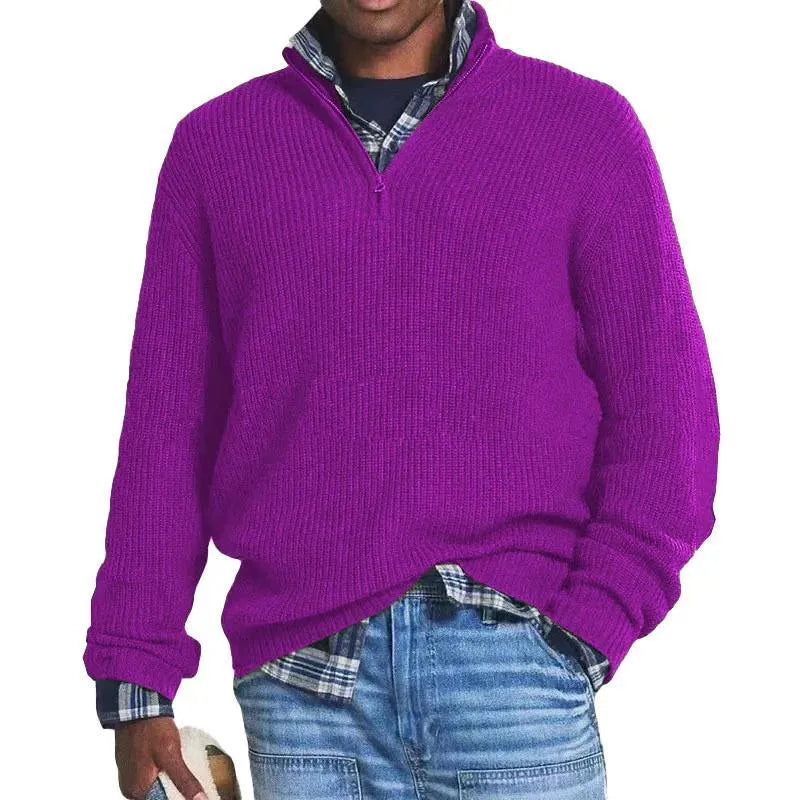 Finn Knitted Sweater With Zipper For Men