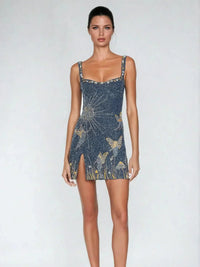 Bluvera™ | Blue Mini Dress