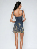 Bluvera™ | Blue Mini Dress