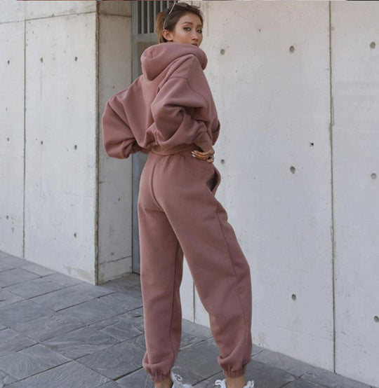 Women's Versatile Hoodie Coat Suit