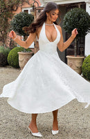 Ara | Midi Dress With Halter Neckline