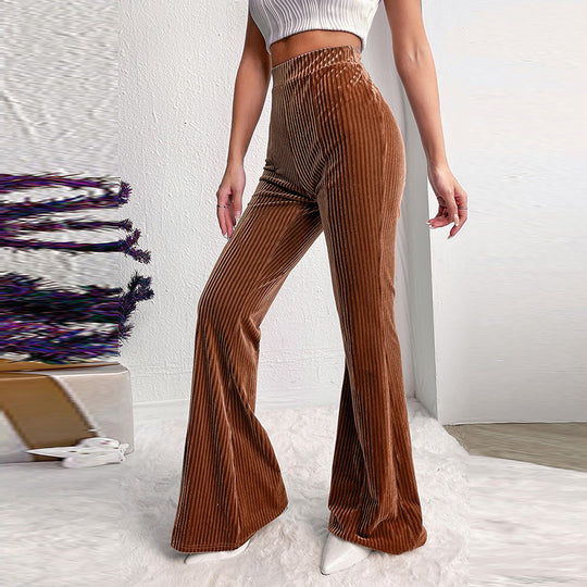 Women's Corduroy Flare Velvet Pant