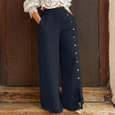 Loose Slit Wide Leg Pant