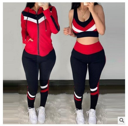 Women’s 3-Piece Leisure Hoodie Set for Autumn