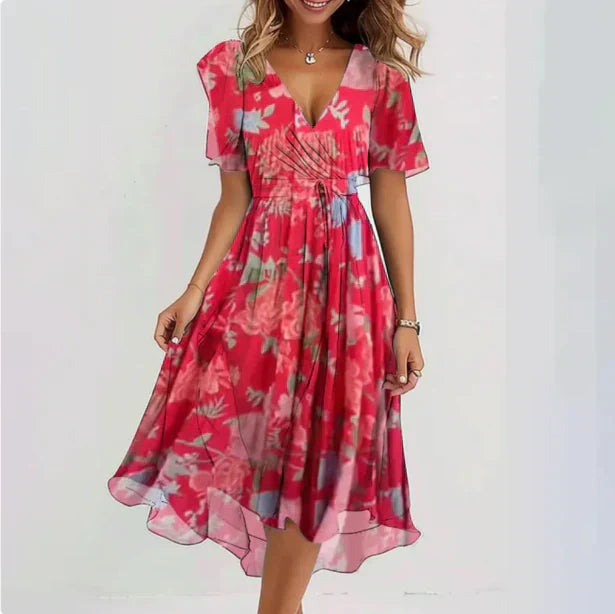 Matilde™  | Elegant Maxi Dress with V-Neckline