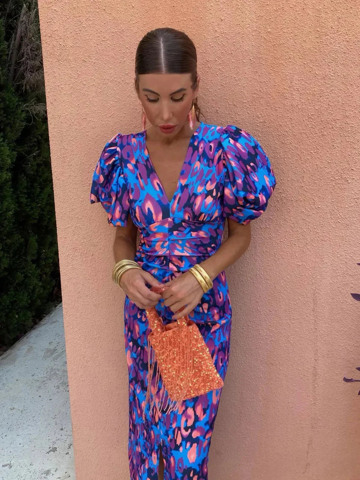 Giada™ | Vibrant Midi Dress