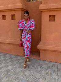 Giada™ | Vibrant Midi Dress