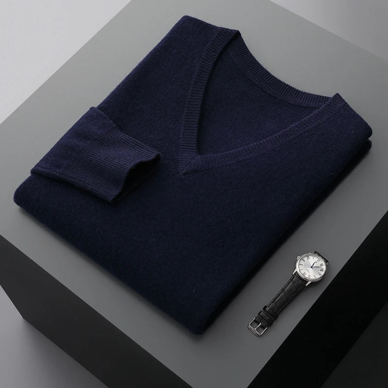 Matteo - Wool V-Neck Sweater