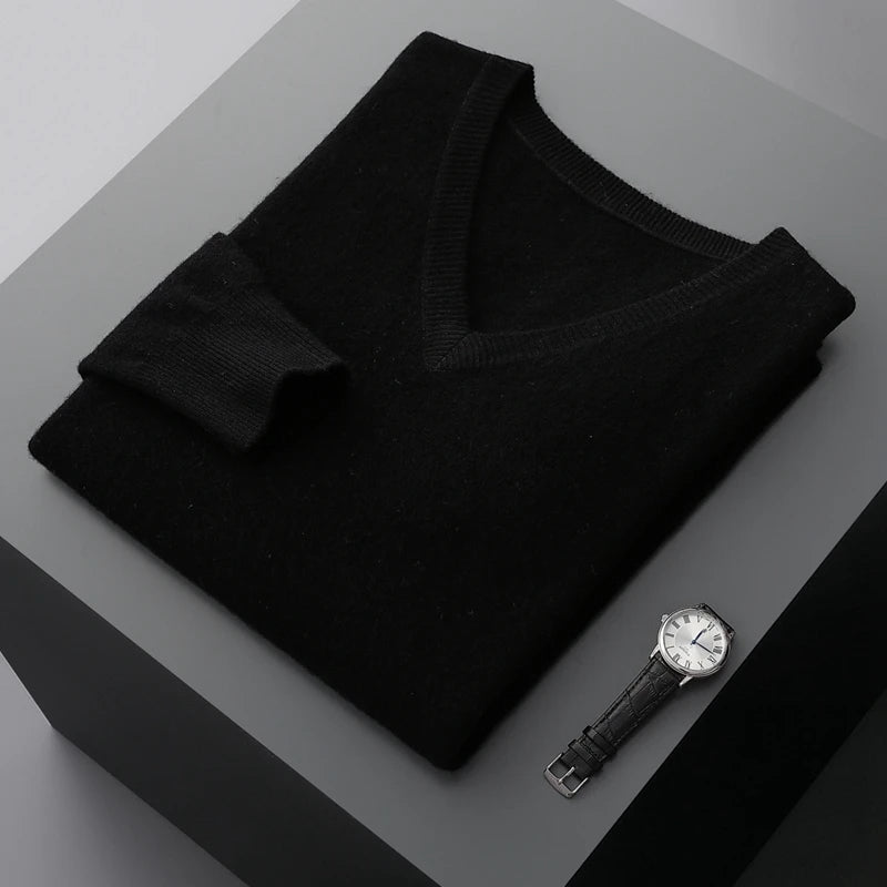 Matteo - Wool V-Neck Sweater