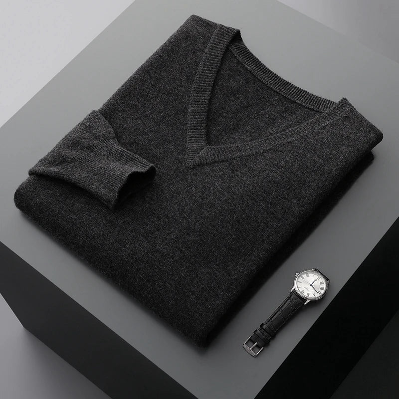 Matteo - Wool V-Neck Sweater