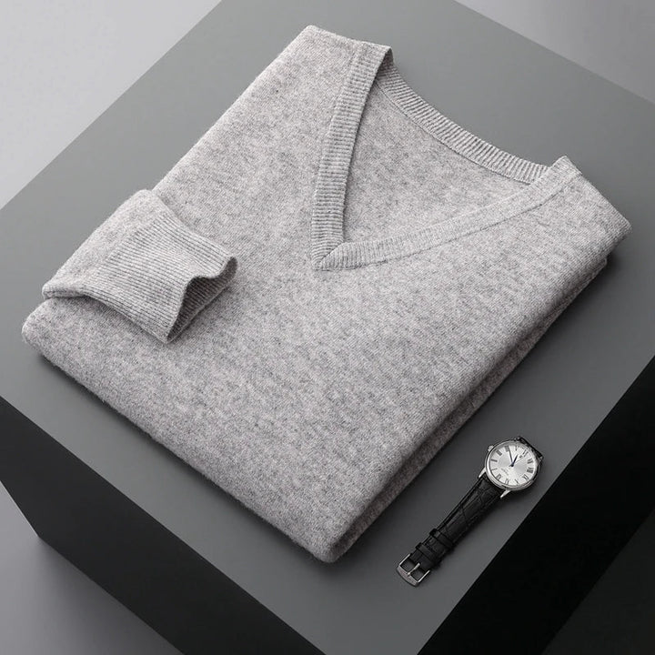Matteo - Wool V-Neck Sweater